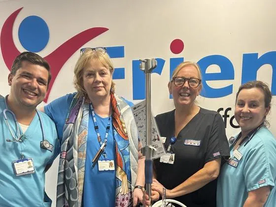 Friends team with clinical staff