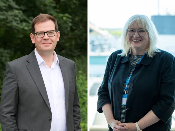 Jonathan Rowell, chief finance officer and Julie Hull, chief people officer