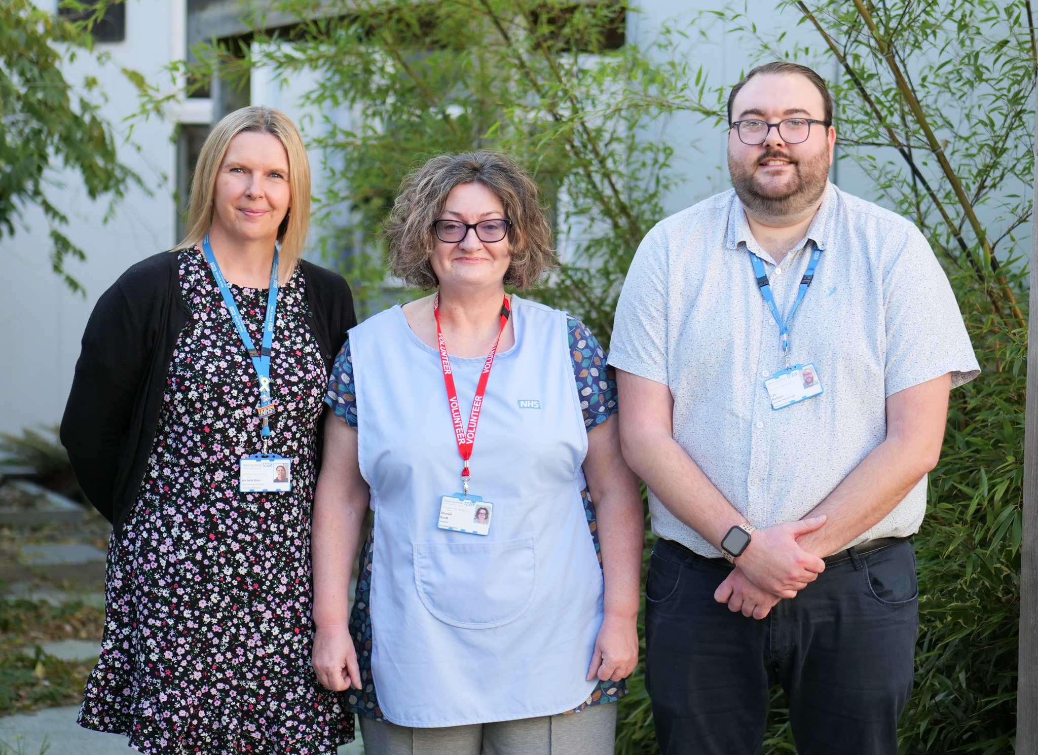 Sharon Scott with the Volunteer Services team. 