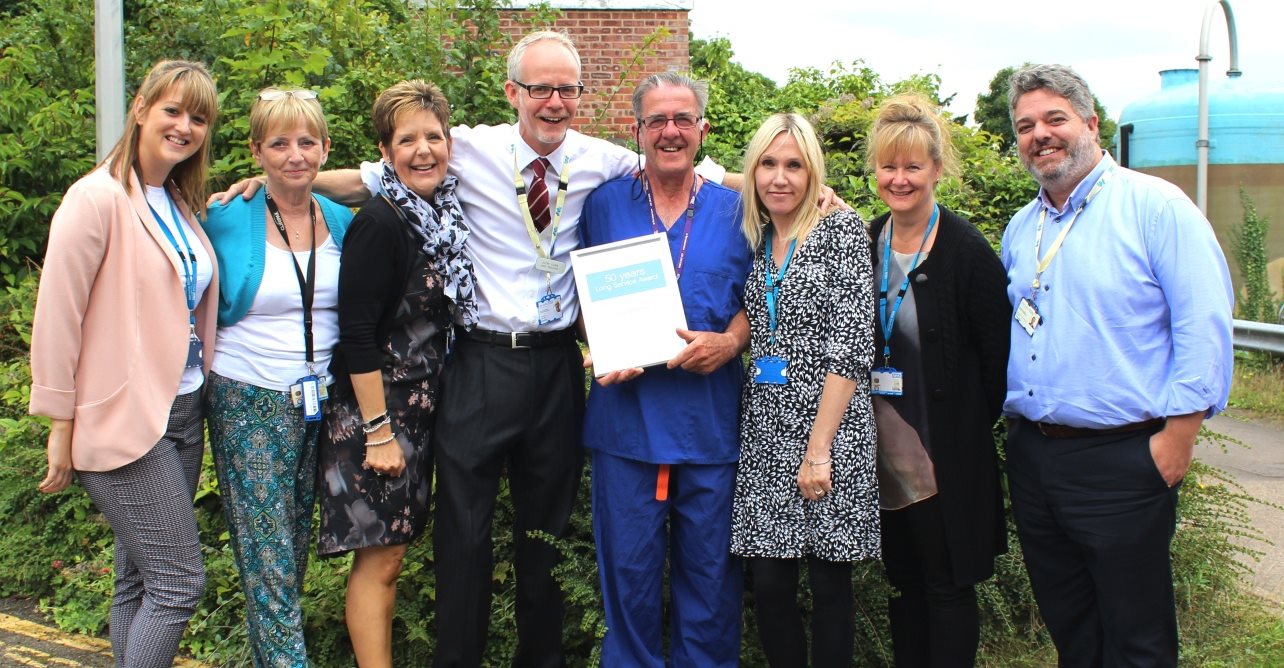 David Reeve, sterile services technician, celebrates 50 years of service