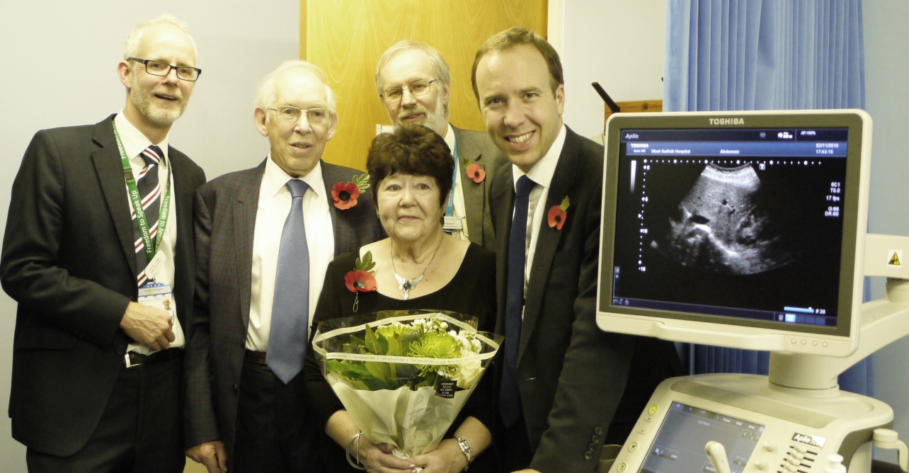New Haverhill ultrasound service officially opened by local West Suffolk MP and Secretary of State for Health and Social Care, Matthew Hancock, and fundraiser Mrs Betty McLatchy