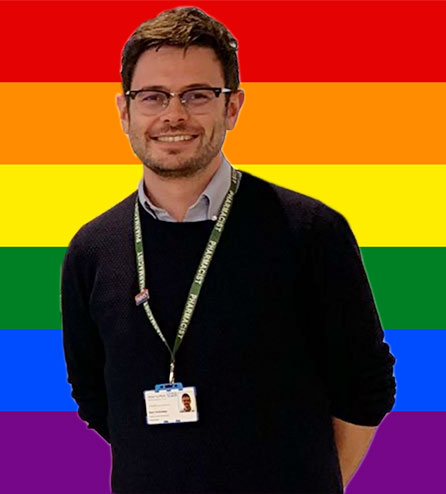 Sam Holloway, deputy chief pharmacist and chair of the Trust’s LGB&T+ Network